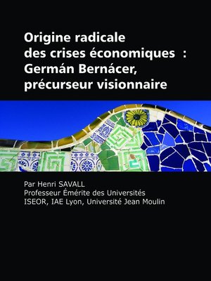 cover image of Origine radicale des crises economiques